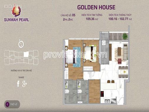 Bán một số căn hộ Sunwah Pear, tháp Golden House, Giá CĐT, TT chia 4 đợt