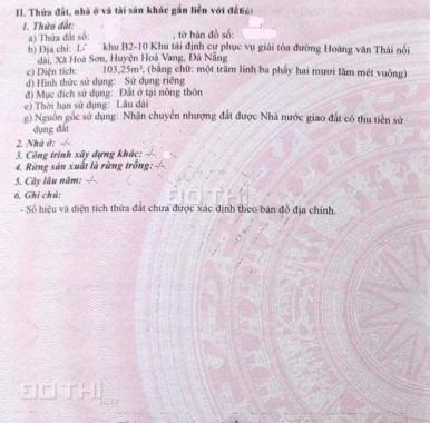 🔴Bán đất đường Đại La 1, Hòa Vang, Đà Nẵng, sát Hoàng Văn Thái