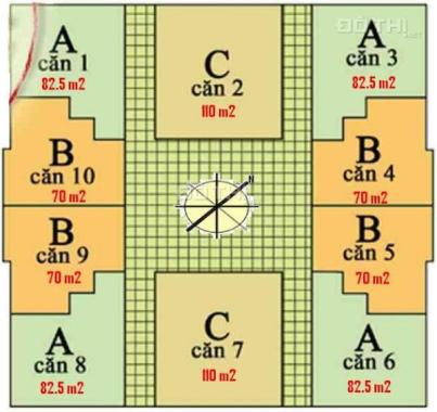 Hàng Hiếm ! 2PN2wc  giá 2.8 tỷ  82m2 chugn cư C14 bắc hà Trung văn