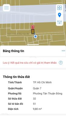 Bùi Văn Ba, P Tân Thuận Đông, Q7. Trệt lầu, 1PN, 2WC. Sổ hồng riêng. 1,35 tỷ