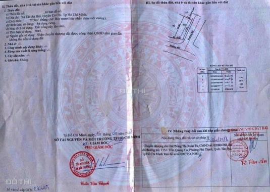 Bán nhà cấp 4 DT 77m2 giá 645tr SHR đường D1, Tân An Hội , Củ Chi