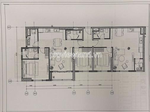 Cho thuê căn hộ Diamond Island tháp Bora double key, gồm 2 căn hộ kết hợp 3 phòng ngủ