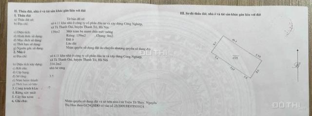 Bán nhà mặt phố Cầu Bươu, Thanh Trì 4 tầng, diện tích 139 m2 chỉ 14.5 Tỷ mua 1 được 2 nhà