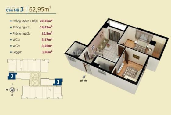 Căn hộ Võ Đình, Lê Văn Khương, diện tích 62m2 giá 1.850 tỷ