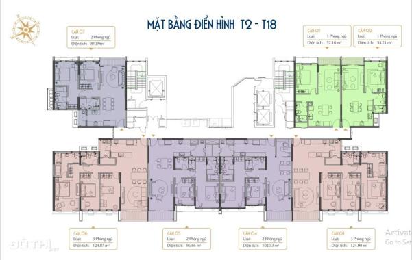 Bán căn góc 1PN+ 1wc  dự án BRG 16 Láng Hạ, Ba Đình HN. Căn 1PN diện tích 55m² giá 4,4tỷ