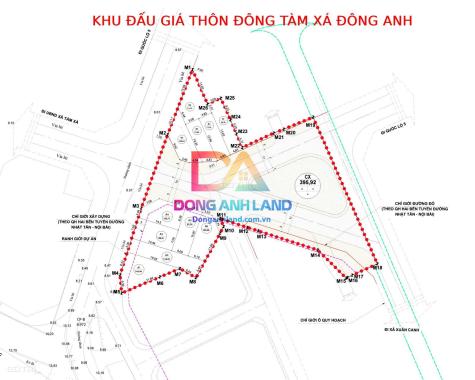 Bán đất đấu giá Thôn Đông Tàm Xá Đông Anh gần công viên Kim Quy