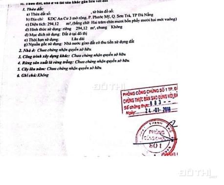 Tôi cần bán lô đất lô góc 2 MT đường Đông Kinh Nghĩa Thục, Sơn Trà