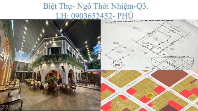 Bán biệt thự hxh đường Ngô Thời Nhiệm, p.7, q. 3. Diện tích 443m2. Giá bán 130 tỷ. Lh 0903652452