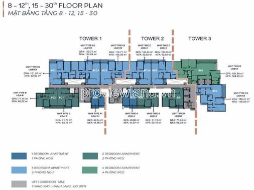 Bán Căn hộ tại Q2 Thảo Điền tầng cao tại block T1, loại SPA có thể bán cho NNN