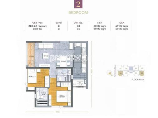Cần bán căn hộ tại D1Mension Quận 1 loại SPA có thể bán cho NNN. Căn hộ có diện tích 83.46m2
