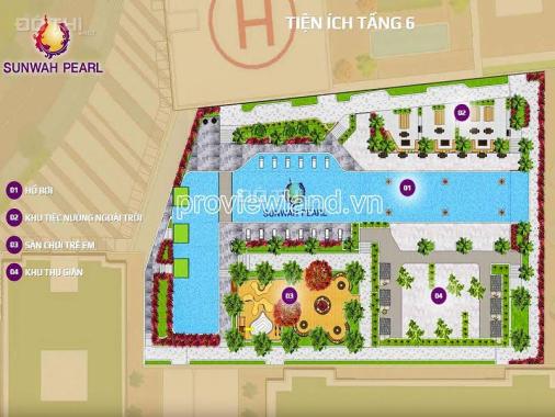 Căn hộ bán tại Sunwah Pearl Bình Thạnh có diện tích 130m2, 3PN, view sông