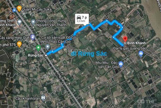 Đất hẻm xe hơi đường Hà Quang Vóc, xã Bình Khánh, Cần Giờ. Hơn 2tr/m2. Giá 2,58 tỷ