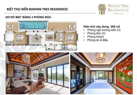 Mở bán Siêu biệt thự nghỉ dưỡng 1551m2, trên đỉnh đồi, tựa Rừng Hướng Biển Banyan Tree Lăng Cô Huế