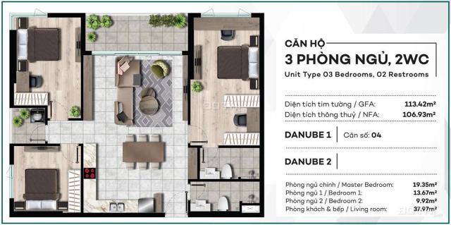 Bán căn hộ chung cư tại West Gate Park 3PN, Tp.Hồ Chí Minh diện tích 85m2