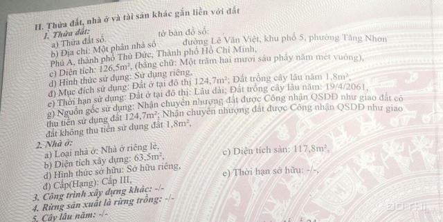 Bán nhà mt tiện XD VP/KD đường Lê Văn Việt, p.Tăng Nhơn Phú A, Q9. Dt 373.6m2~ 60,5 tỷ. 0903652452