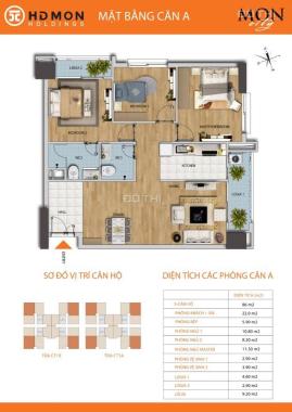 Chủ nhà gửi bán gấp căn 3PN góc đẹp nhất dự án hd mon giá chỉ nhỉnh 4 tỷ lh:0922630666