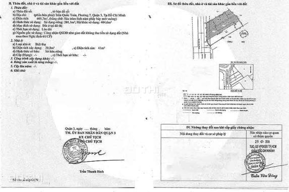 Bán nhà đất mặt tiền Trần Quốc Toản, Q3, dt 20x30m đất, xây dựng được 2 hầm + 8 tầng