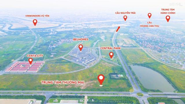 Bán nhà phố Centa City - Cửa ngõ VinHomes Vũ Yên chuẩn bị mở bán