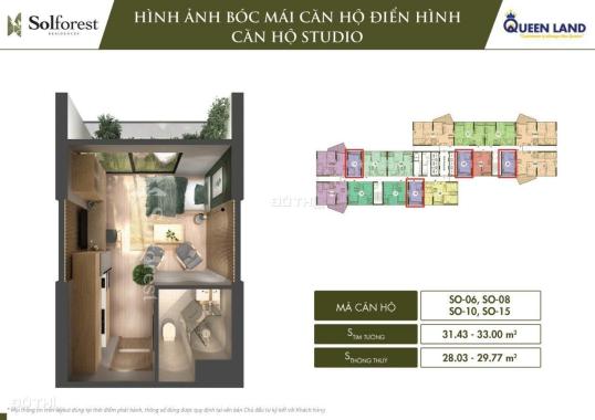 Bán căn hộ Studio - Dự án Sol Forest Ecopark - Giá nhỉnh 1 tỷ