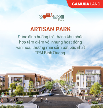 Nhà phố thương mại cách Trung tâm Hành chính Tỉnh chỉ 500m_Artisan Park_CK 8-11%_Giá chỉ 7.9TỶ_5x20
