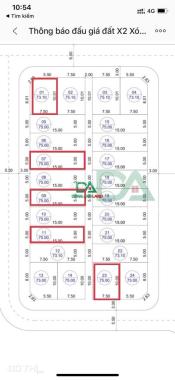 Bán đất đấu giá X2 Xóm Ngõ Nguyên Khê Đông ANh diện tích 75m2 giá rẻ nhất năm 2023