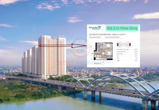 2.1 tỷ căn hộ 2PN view sông tầng cao duy nhất tại toà River, nhận nhà ở ngay. Ký trực tiếp CĐT