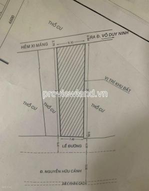 Bán lô đất Nguyễn Hữu Cảnh Bình Thạnh, 235.3m2 đất, ngang 7.5m, sổ hồng