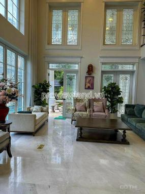 Cho thuê villa Thảo Điền khu Compound, 386m2 đất, 4 tầng, 4PN, hồ bơi + sân vườn