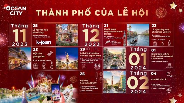 Cho thuê Shophouse Mega Grand World Hà Nội - Miễn phí 2 năm tiền thuê - Tặng Voucher 30 triệu