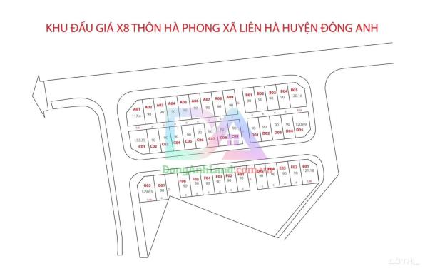 Bán lô F4 đất đấu giá X8 Hà Phong diện tích 90m2 giá rẻ năm 2023