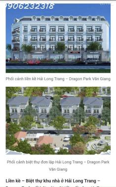 Bán đất liền kề dự án Dragon Park Hải Long Trang, Văn Giang, Hưng Yên. LH 0906 232 318