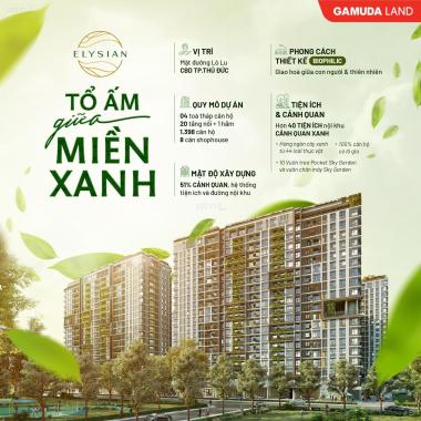 Mua từ chủ đầu tư Gamuda Land - căn hộ Elysian đường Lò Lu, Quận 9 - (Ký HĐ 5%) & Tặng suất đậu oto