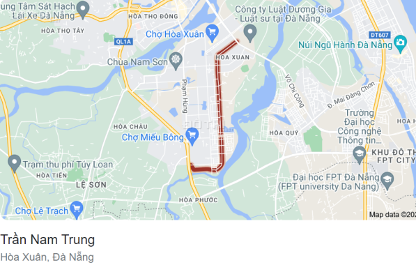 Bán đất đường Trần Nam Trung, đường 15M