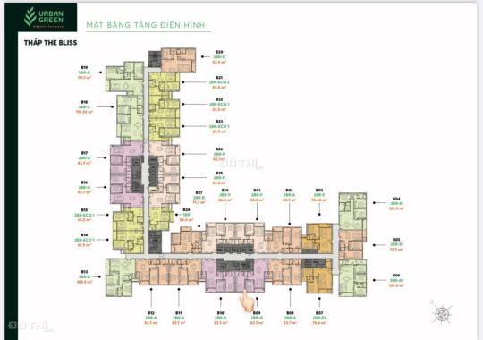 Cần bán căn Urban Green, tầng cao căn số 24, view về nội khu - Kusto Homes