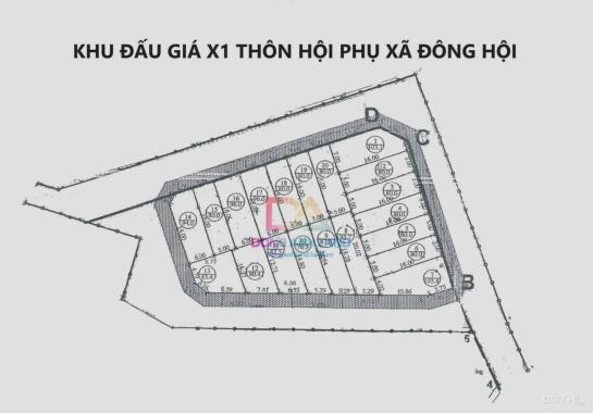 Bán lô góc đấu giá X1 Hội Phụ ngay sát Vinhomes Cổ Loa Đông Anh.