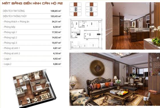 Căn hộ cuối cùng 3PN mua trực tiếp CĐT 102 m2 Bồ Đề, Long Biên.