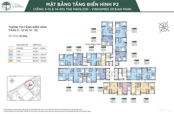 CẬP NHẬT QUỸ CĂN PAVILION - VINHOMES OCEAN PARK 1 GIÁ TỐT T3/2024