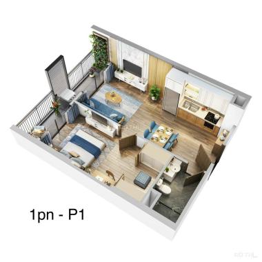 CC cần bán căn hộ 1PN 45m² tòa P2 - Pavilion Vinhomes Ocean Park Gia Lâm, Hà Nội