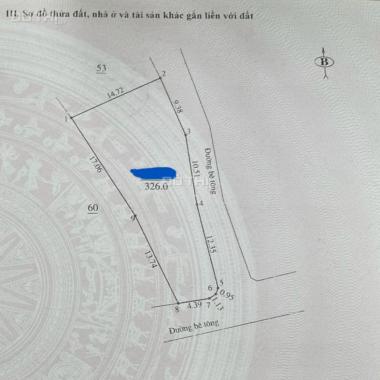 Bán đất tặng nhà Cổ Đông, Sơn Tây đầu tư tuyệt vời 326m2, 3.9 tỷ