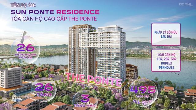 Bảng hàng chung cư Đà Nẵng Sun Ponte cạnh cầu Rồng chỉ 1.7 tỷ/căn, Sun Group mở bán GĐ1
