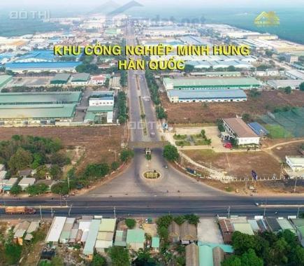 Đất thổ cư đường nhựa lộ giới 32 mét gần khu công nghiệp Minh Hưng Hàn Quốc