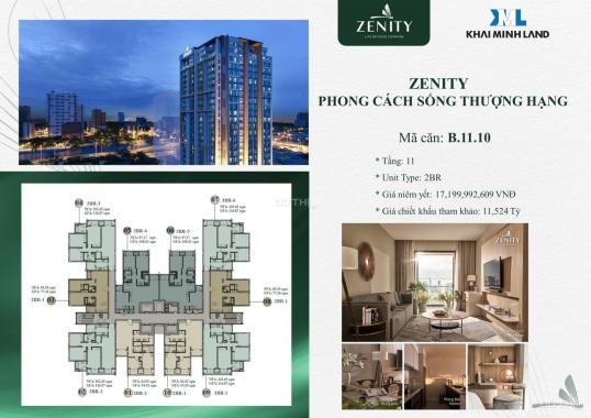 Zenity Võ Văn Kiệt Q1 - Giảm 40% còn 11ty524tr (thanh toán đến 31/05) - Căn tầng 11 (tầng cao cuối)