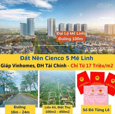 Chính chủ cần bán lk11 khu A Cienco5 Mê Linh - Hàng hiếm, giá đầu tư