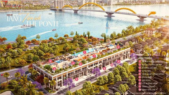 Căn Studio Sun Ponte tầng 12 view sông, căn đẹp, NH hỗ trợ 70%, 0% ls 30 tháng, sở hữu lâu dài