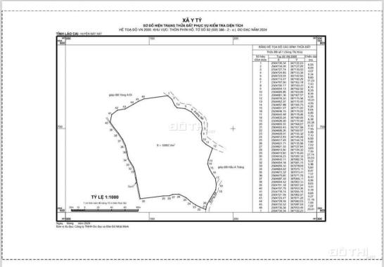 Đất Phìn Hồ- Y Tý. Bát Xát 1,2ha Mặt tiền lô đất có 91,7m2