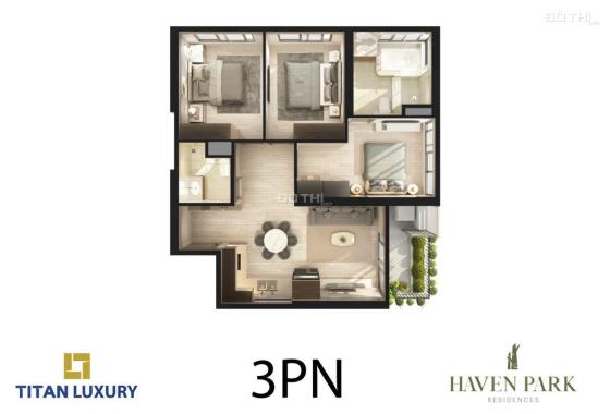 Cắt lỗ - Chỉ 3,350 sở hữu căn hộ 3PN , Chung cư Haven Park Ecopark - Căn góc, 79m2 sử dụng