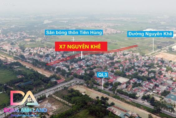 ✅Bán đất đấu giá X7 Tiên Hùng Nguyên Khê Đông Anh đường ô tô tránh