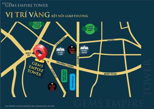 Cho thuê văn phòng Gems Empire Tower - Vị trí vàng Quận Đống Đa – Thanh Xuân