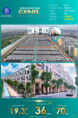 BÁN BIỆT THỰ LIỀN KỀ CỌ XANH CX9-03 VINHOMES OCEAN PARK 2 THÀNH 0912253990