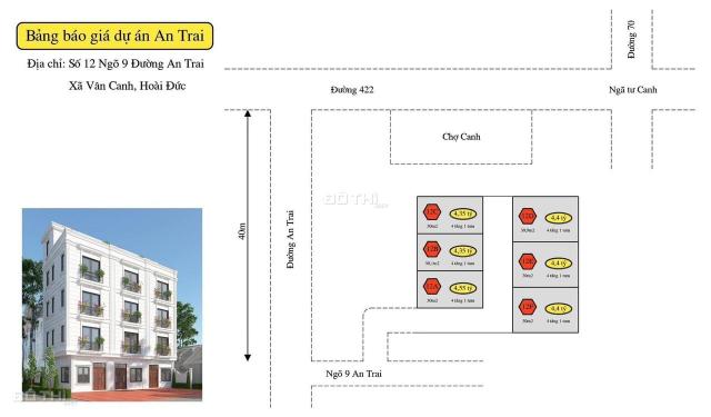 Bán nhà riêng tại Xã Vân Canh, Hoài Đức, HN. Diện tích sử dụng 155m2 giá 4.3 Tỷ.Lh 0818.340.242